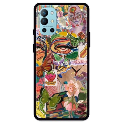 Vintage Collage - Glossy Metal Silicone Case For OnePlus Models-OnePlus 9R