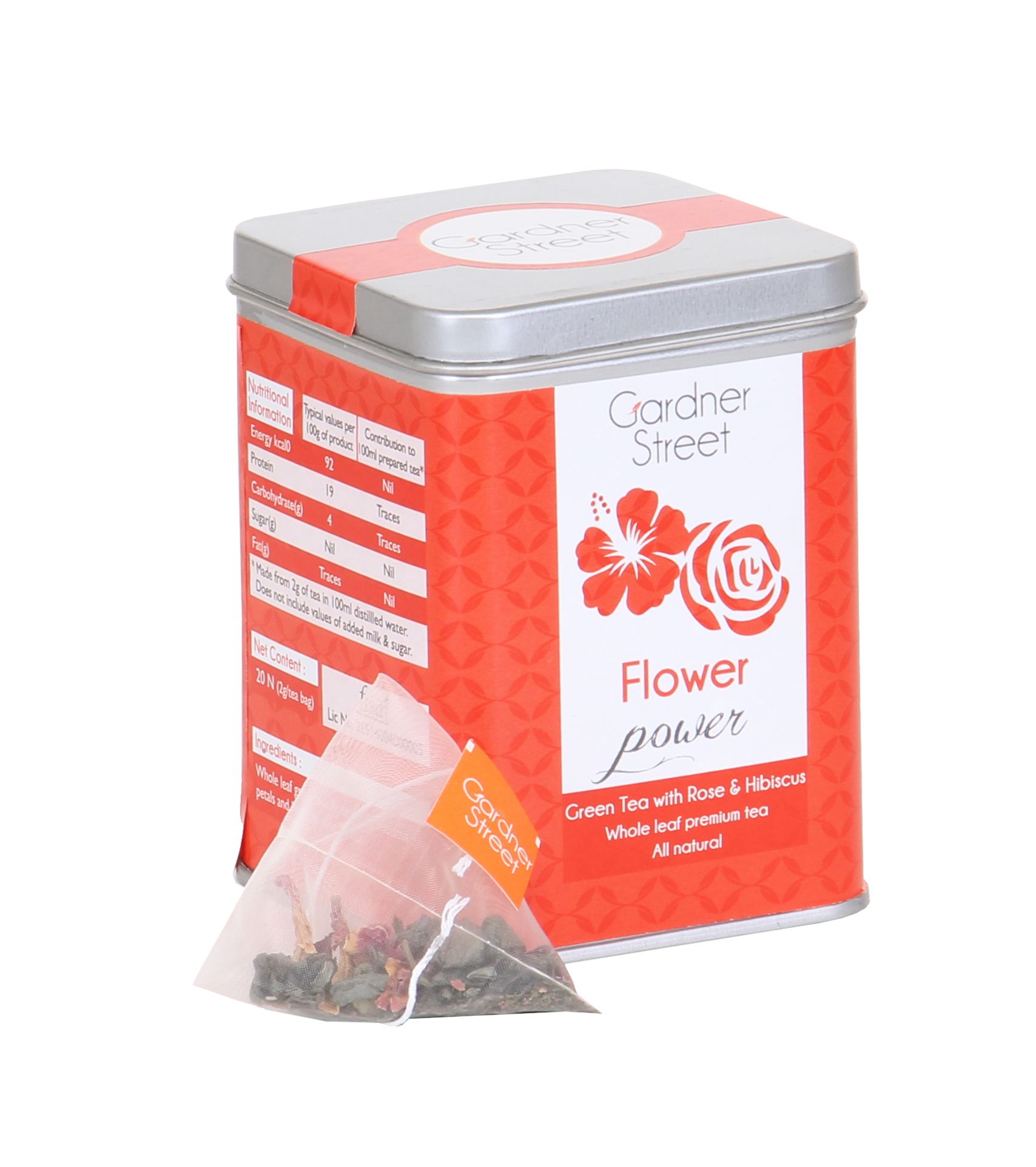 Gardner Street Tea - Flower Power - 20 Silken Sachets
