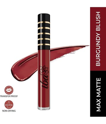 Iba Maxx Matte Liquid Lipstick Burgundy Blush, 2.6 ml , Transfer Proof , Non Drying (Pack of 1)