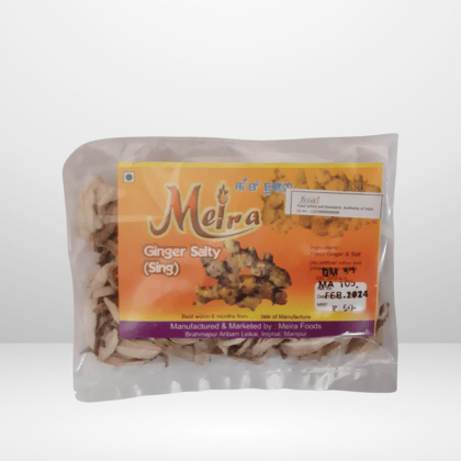 Salted Dehydrated Ginger - 100 gm