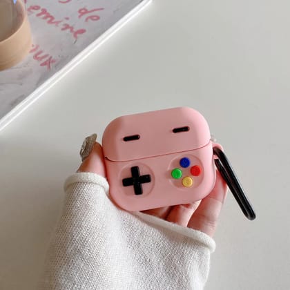 Valente Silicone Protective Case Compatible with Samsung Galaxy Buds 3 Pro/Buds 3 - Durable, Non-Slip Cover-Gamepad Pink