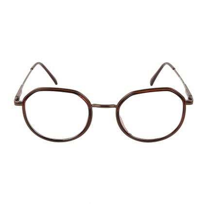 TERRY & CO Zero Power Blue Cut Eyeglasses | Metal Frame | Medium Size | Anti-Reflective, UV Protection, Lightweight | Spring Hinges | Unisex