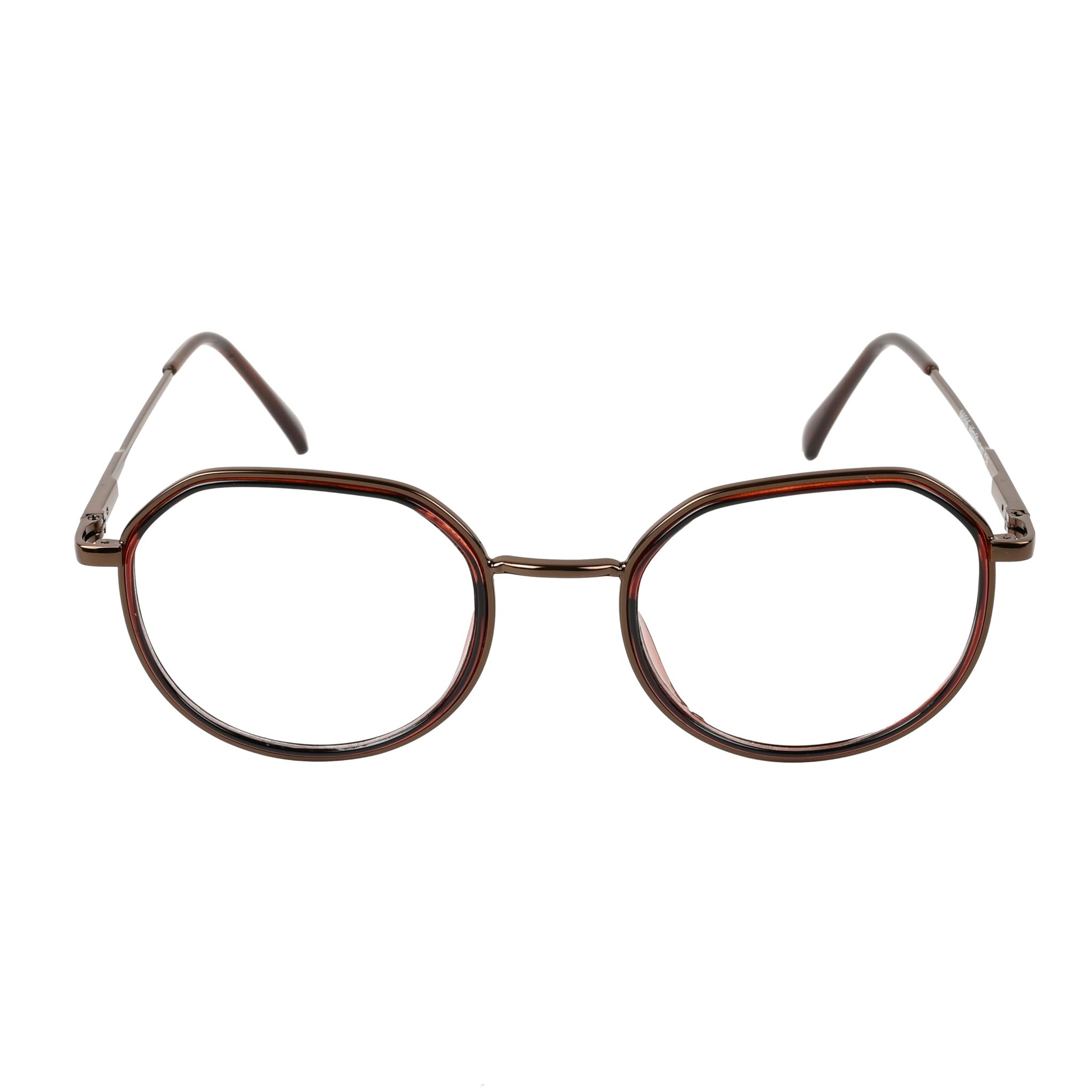 TERRY & CO Zero Power Blue Cut Eyeglasses | Metal Frame | Medium Size | Anti-Reflective, UV Protection, Lightweight | Spring Hinges | Unisex