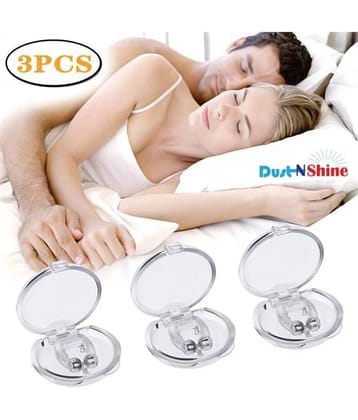 Dust n Shine Anti Snoring Device For Ease Breathing, Stop Snoring Silicone Magnetic Nose Clip Relieve Snore Sleeping Aid Devices For Women & Men (Pack of 1)