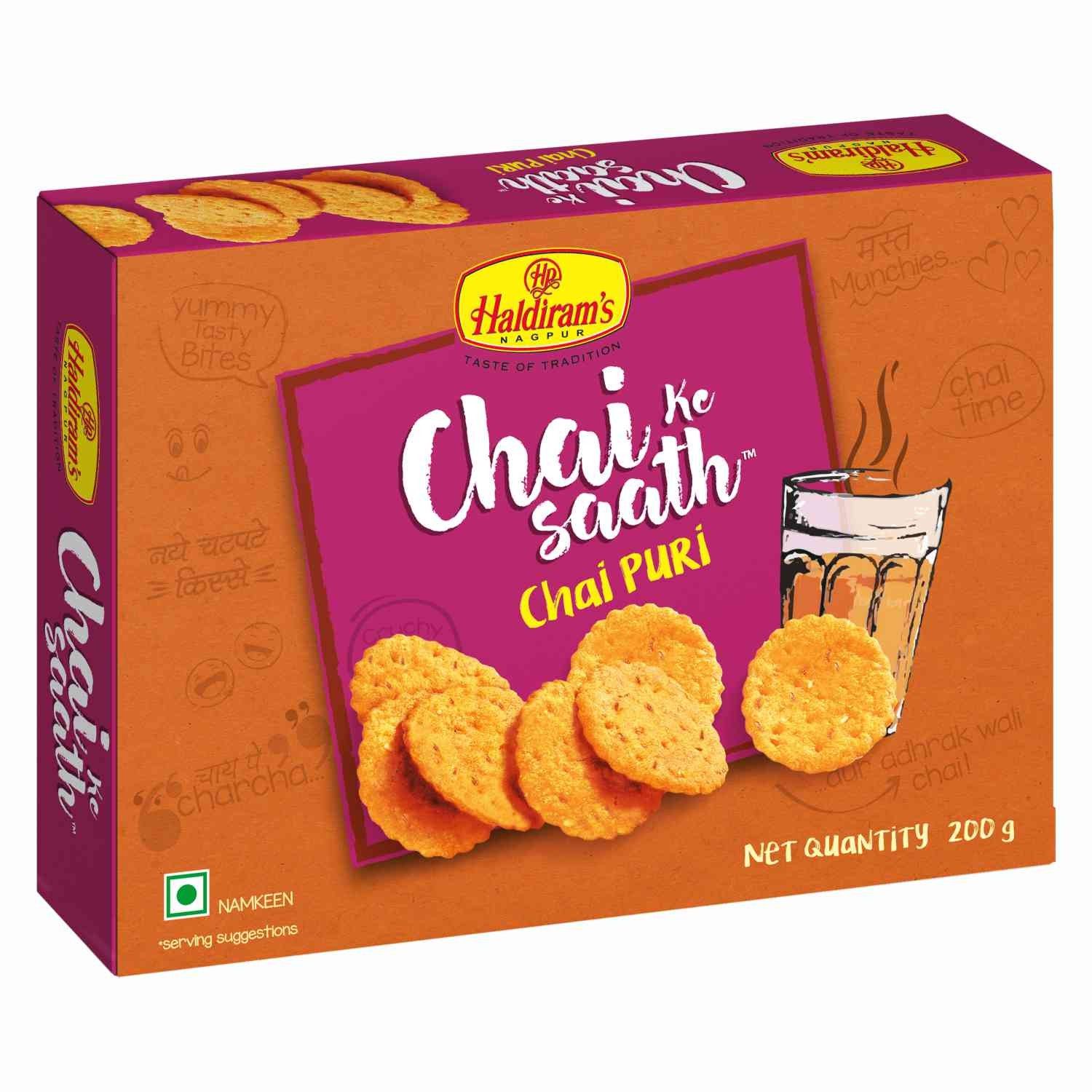 Haldiram Chai Puri 200 Gm - Pack of 24