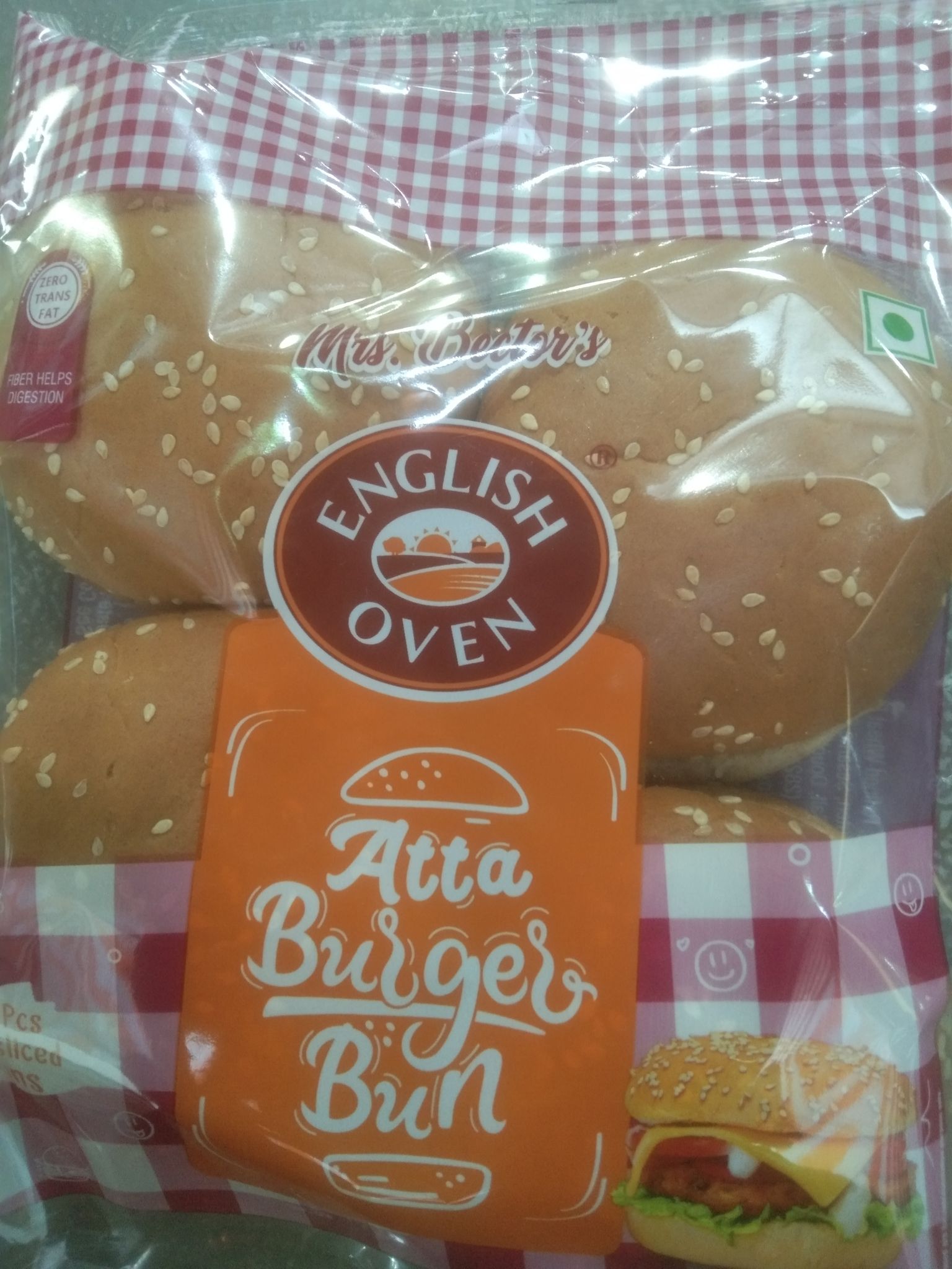 English oven atta burger bun