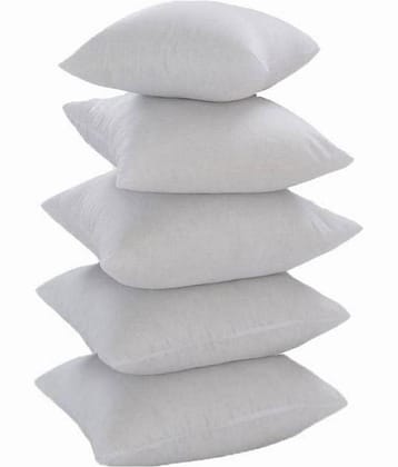 JDXONLINESALE Set of 5 White Polyester Filled Cushion