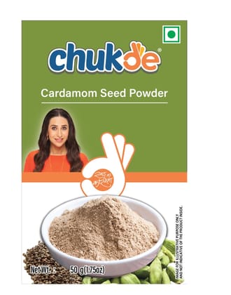 Chukde Spices Green Cardamom/Elaichi Powder, 50G