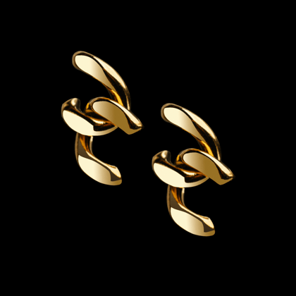 Knot Earrings-Gold
