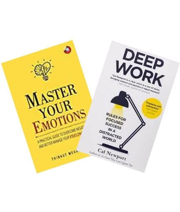 ( Combo of 2 books ) Master Your Emotions + Deep Work (English, Paperback )