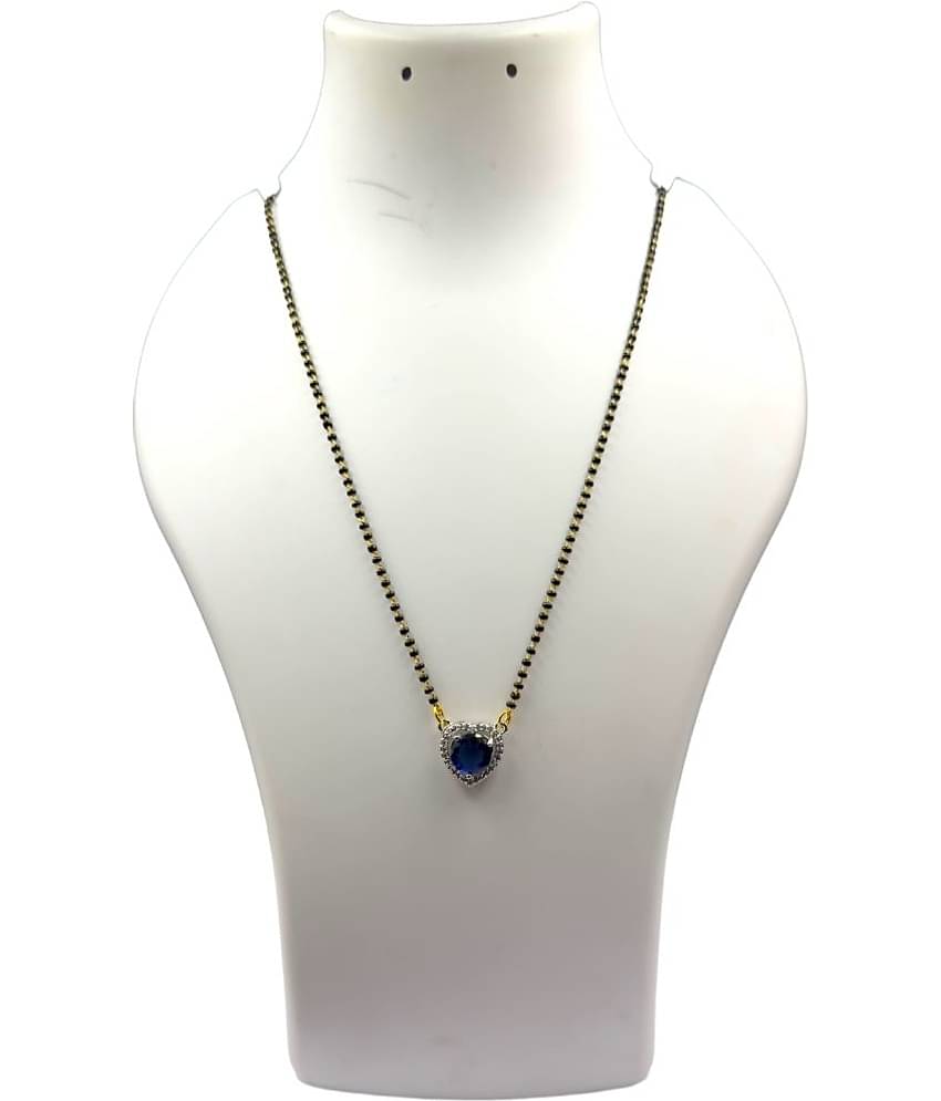 Charms Blue Mangalsutra ( Pack of 1 )