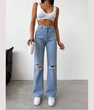 9x denims - Blue Denim Regular Fit Women's Jeans ( Pack of 1 )