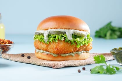 Chimichurri Crispy Veg Burger