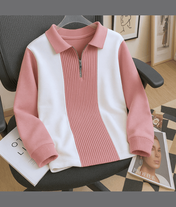 Try This Men Cotton Blend Regular Fit Colorblock Polo T Shirt ( Black )