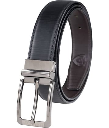 Keviv - Black Leather Men's Casual Belt ( Pack of 1 )