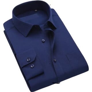 Baleshwar Men Blue Solid Formal Shirt (Pack of 2)