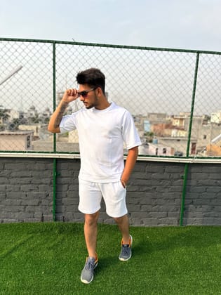 White Co-Ord Set-M