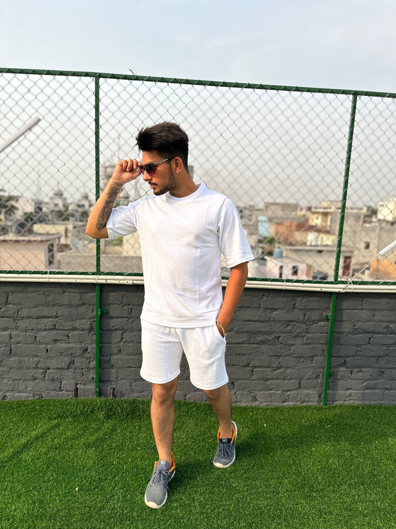 White Co-Ord Set-M