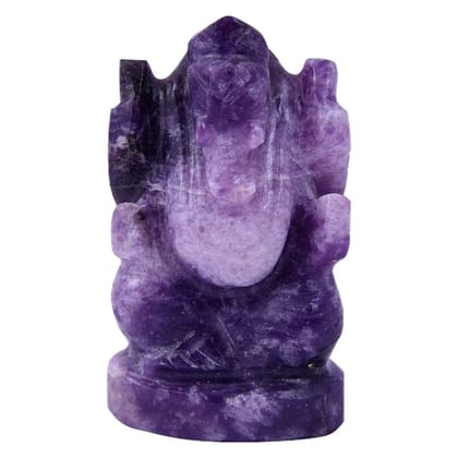 Amethyst Crystal Ganesha Handmade God Ganpati, Ganesha for Pooja, Home Décor, Car Dashboard and Pooja(KI_109)  by Krishna Impex
