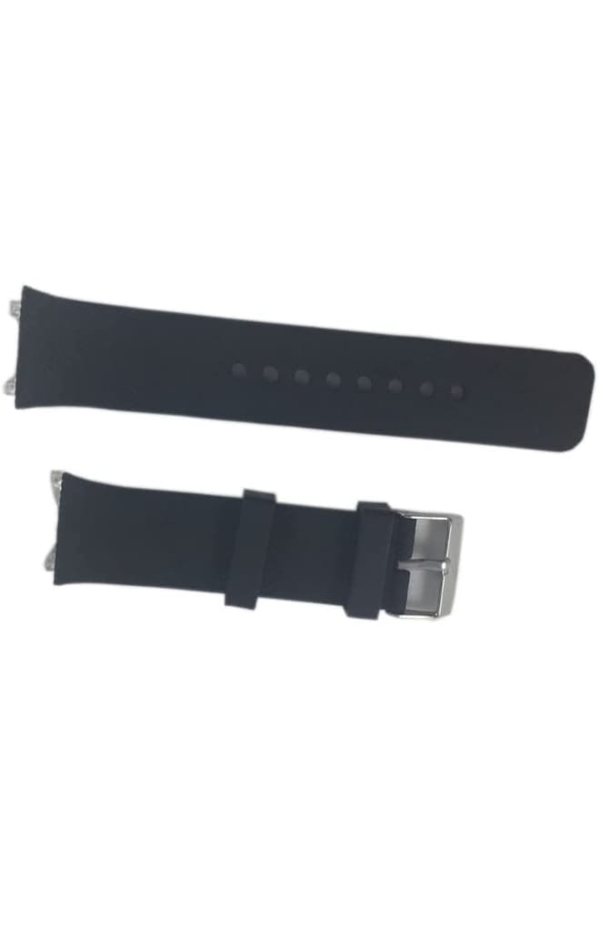 Smart watch Replacement DZ09 band made of silcone strap Steel Buckle (Black Colour)