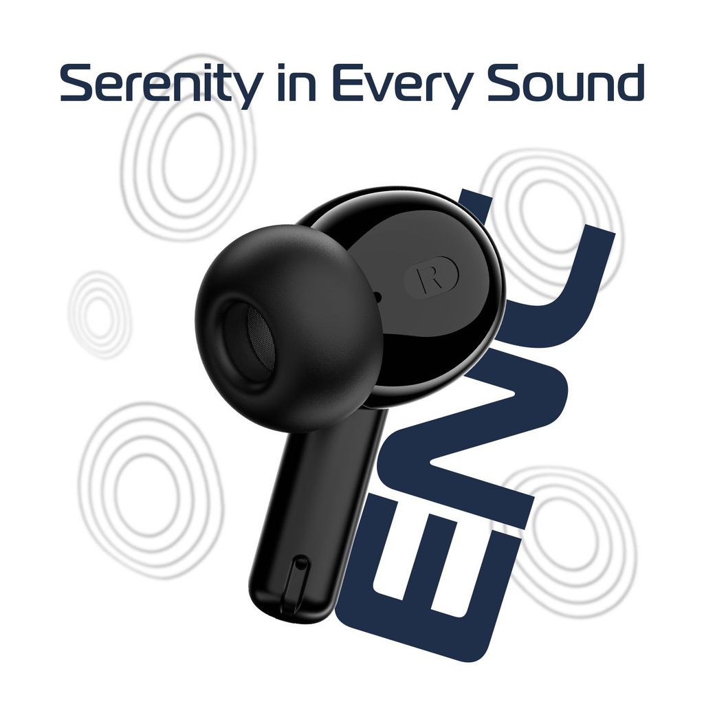 Cellecor BroPods C105 Tune TWS |45H Playtime, ENC, 5.3v, IPX5, 50ms Low Latency Gaming Bluetooth-Black