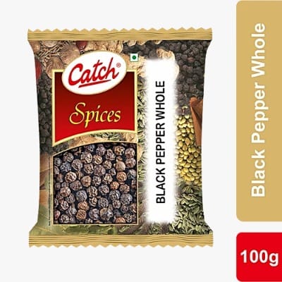 Catch black-pepper whole/Kali Mirch, 100 g Pouch