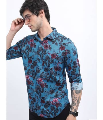 Ketch 100% Cotton Regular Fit Printed Full Sleeves Men's Casual Shirt - Multicolor ( Pack of 1 )