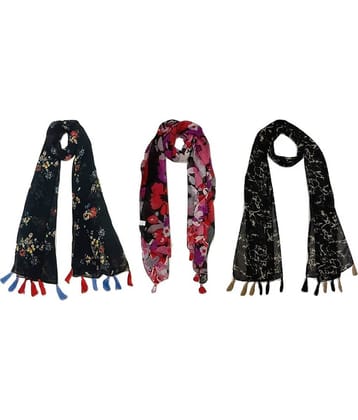 stolevilla Multi Printed Poly Cotton Yarn Stoles