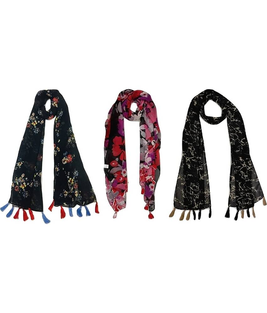 stolevilla Multi Printed Poly Cotton Yarn Stoles