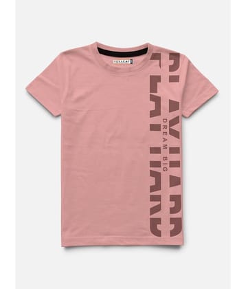 HELLCAT Pack of 1 Boys Cotton Blend Polo T-Shirt ( Pink )