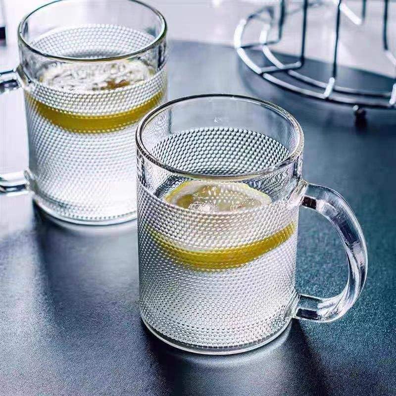 Coffee Tea Cups || Aldan Mug Crystal Clear with Handle || Tea || Milk || Hot and Cold Drinks Mug Kitchen || Dining Tableware Dinnerware (300ML)