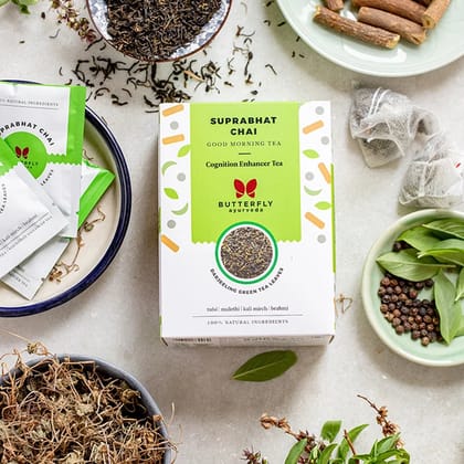 Good Morning Tea | Kapha Balancing Green Tea-20 Tea Bags (40g)