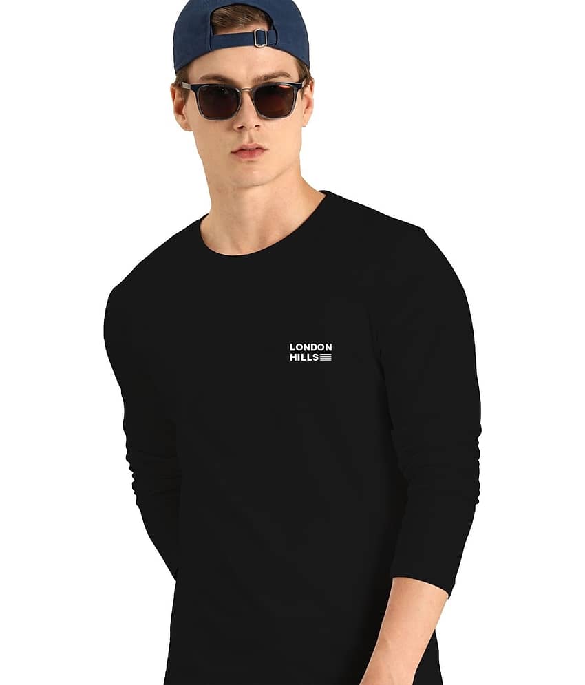 LONDON HILLS Pack of 1 Cotton Blend Regular Fit Men's T-Shirt ( Green )