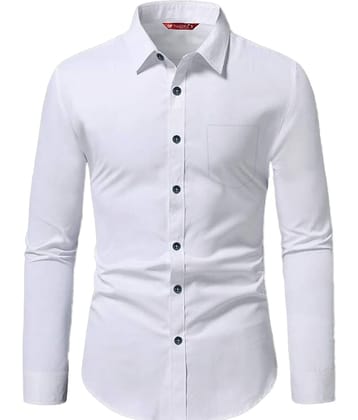 Yugnik Cotton Blend Slim Fit Full Sleeves Men's Formal Shirt - Mint Green ( Pack of 1 )