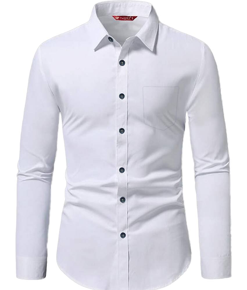 Yugnik Cotton Blend Slim Fit Full Sleeves Men's Formal Shirt - Mint Green ( Pack of 1 )