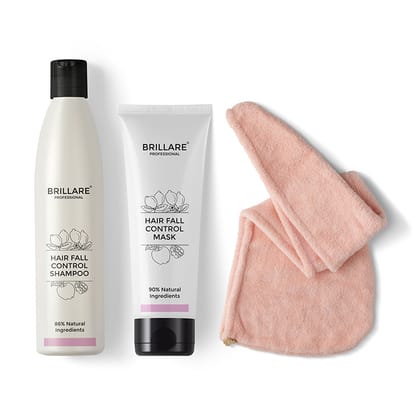 Hair Fall Control Shampoo & Conditioner with Hair Wrap Towel Combo Hair Fall Control Shampoo & Conditioner with Hair Wrap Towel Combo - Default Title