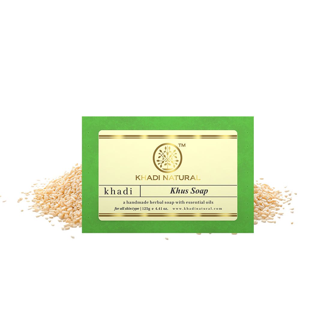 Khadi Natural Herbal Khus Soap - 125gm