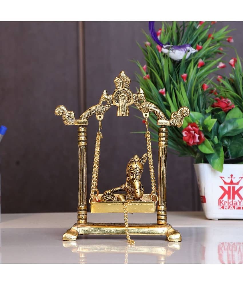 KridayKraft Aluminium Laddu Gopal Idol ( 6 cm )