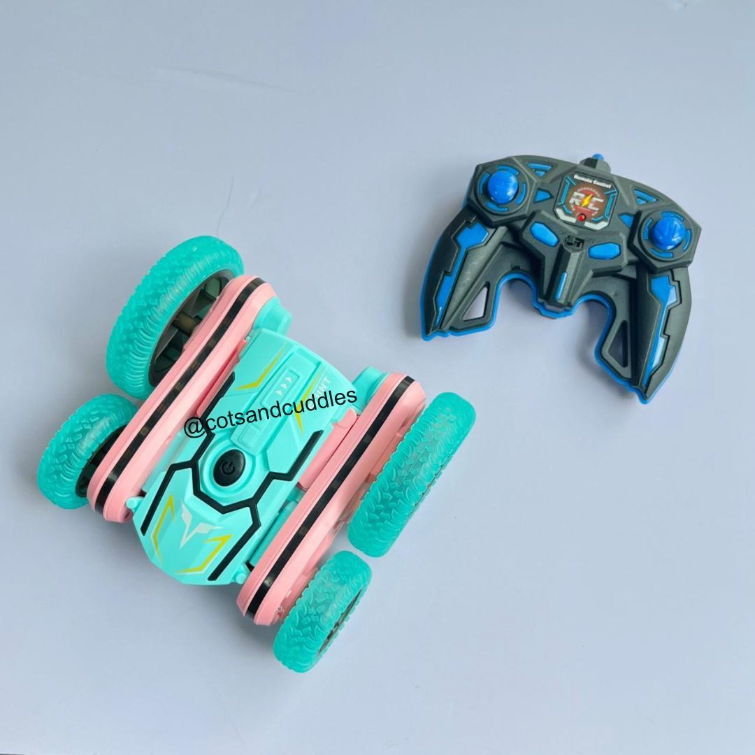 360°Flip RC Stunt Car with LED lights for KIds-Blue