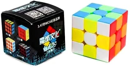 Mei Long 3C 3x3x3 High Speed Fantasy Stickerless Magic Puzzle Cube for Ages 4+ (colour - multi) by Ruhi Import Store