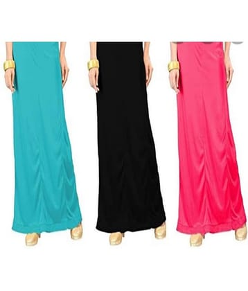 Perfect cloth store Multicoloured Cotton Petticoat - Pack of 3