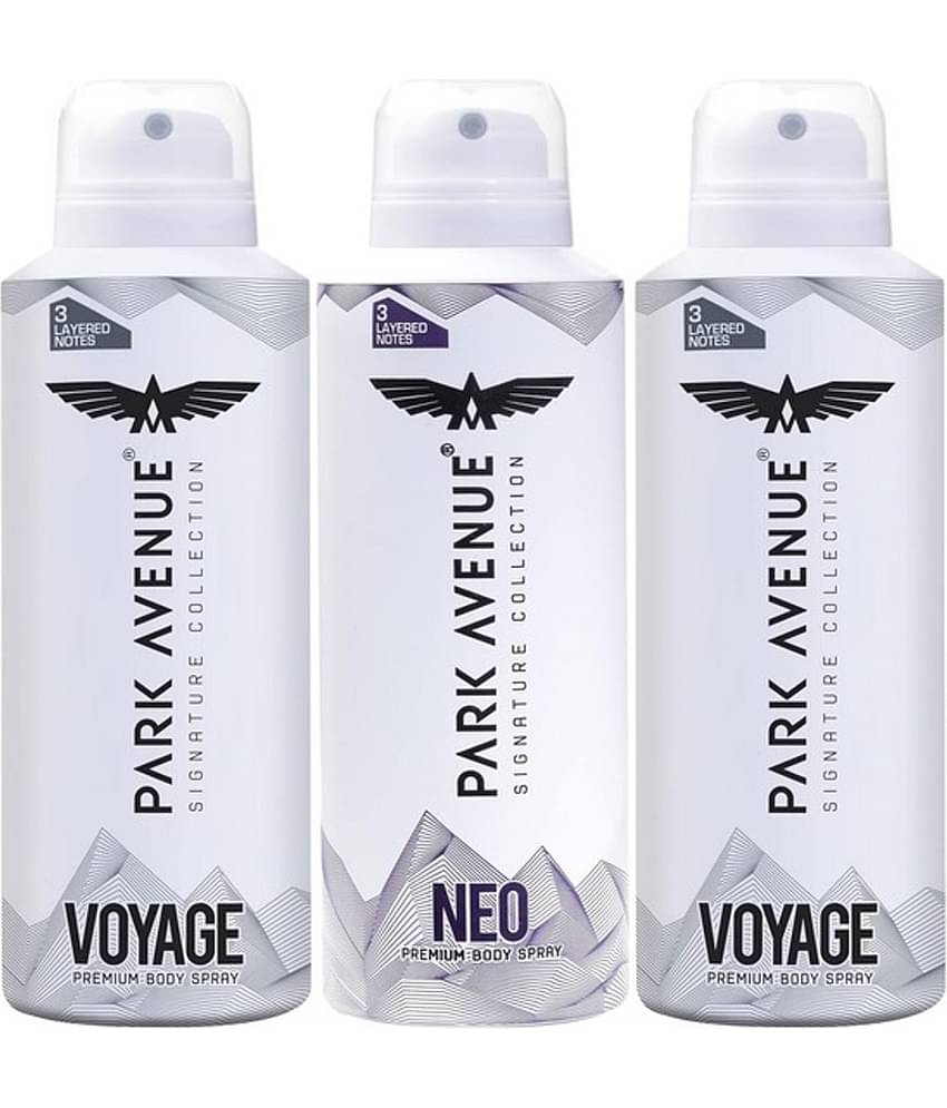 Park Avenue 2 VOYAGE ,1 NEO Deodorant Spray,150 ML Deodorant Spray for Men,Women,Unisex 450 ml ( Pack of 3 )