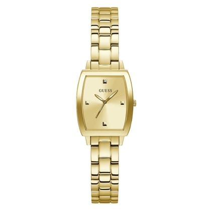 Guess Women 24 mm Gold Dial Analog Watch- GW0384L2-Gold