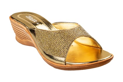 Titas  Ladies Golden Wedding Chappal-Golden / 4 / Ethnic