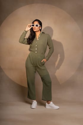 Melko Co-ord Set: Olive-XS