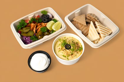 Chicken Shawarma Hummus Meal