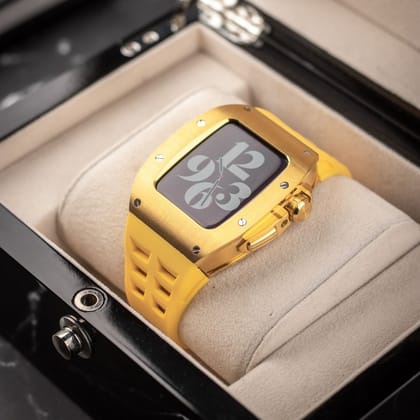 44MM Sport Edition Luxury iWatch Case: Gold-Yellow