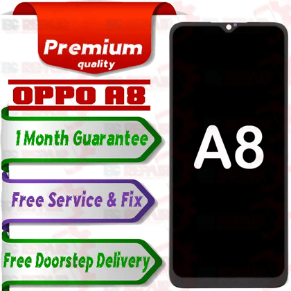 Oppo A8 Combo LCD with Touch Screen for A8  Black (display glass combo folder).