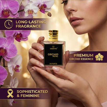 Crafita ORCHID PETAL Perfume | Fresh, Earthy, Woody and Sweet Floral EDP Spray | Strong and Long Lasting Fragrance | Perfect Gifts to Love Ones | 50 mL