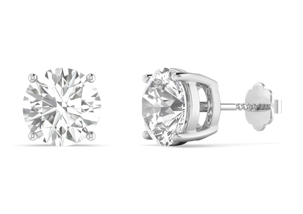 Round Solitaire Studs
